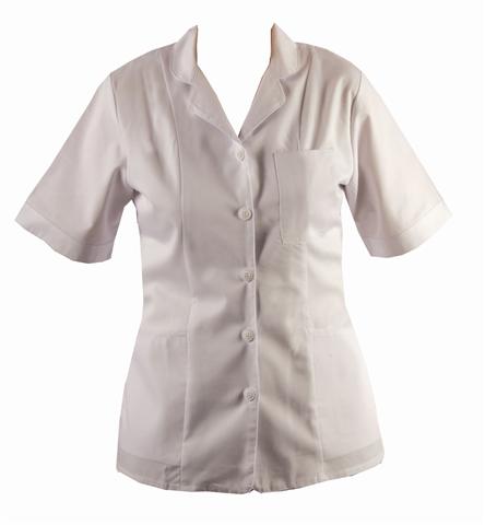 Homecare White Tunic With Collar - OT Network